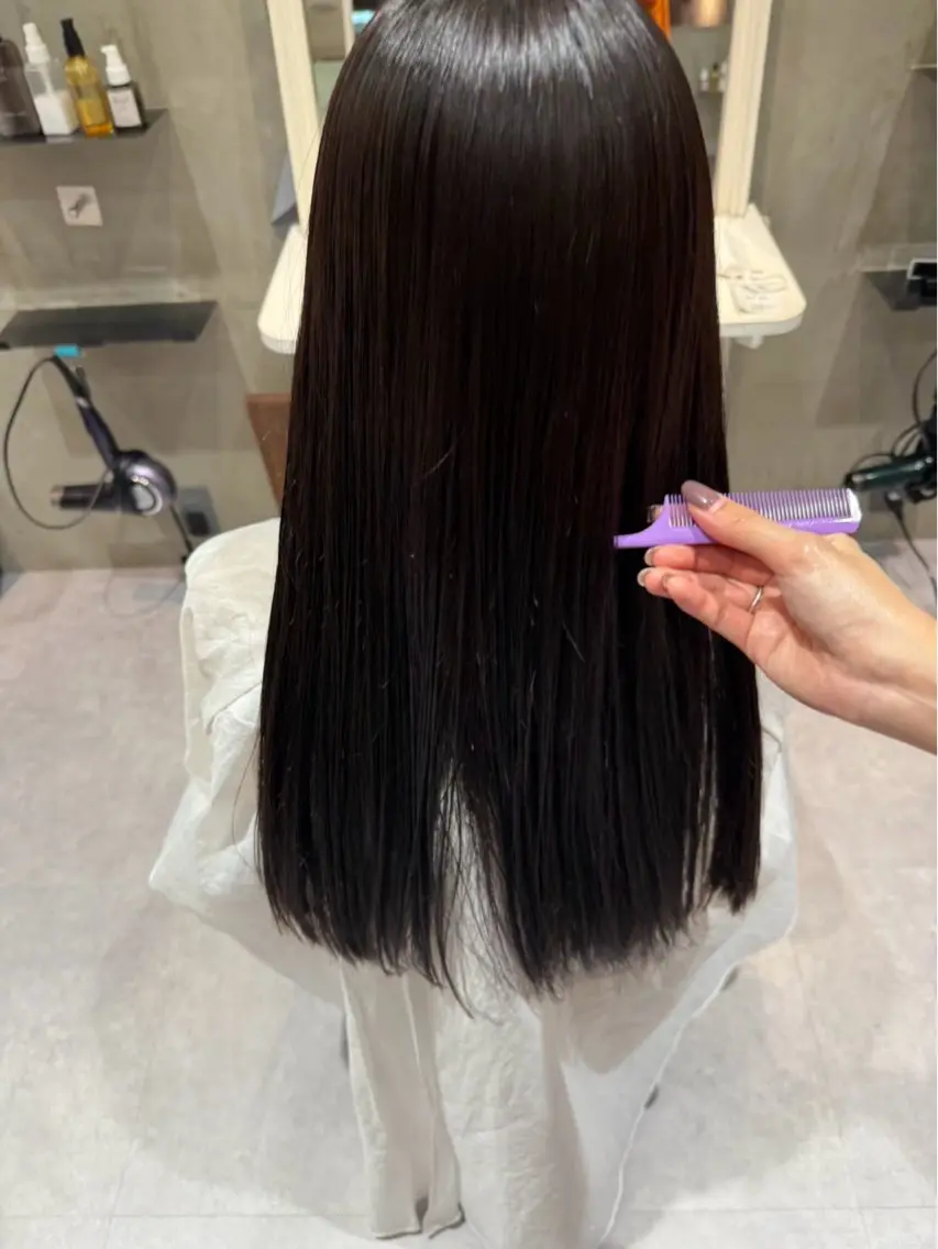 【酸性ストレート】90%トリートメント配合！うる艶縮毛矯正✨💫の写真
