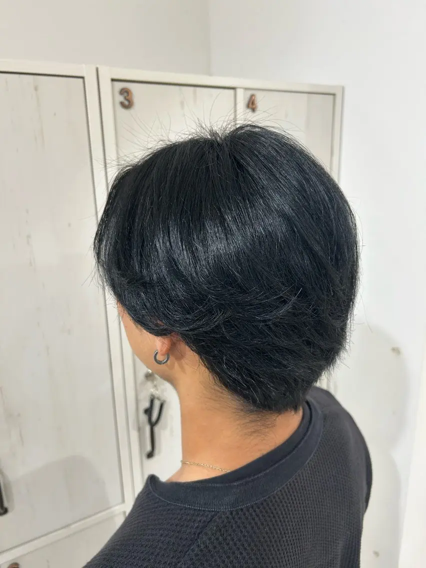 ショート メンズ ヘアカラー 似合わせ艶カラー/ かなと☆のヘアスタイル
