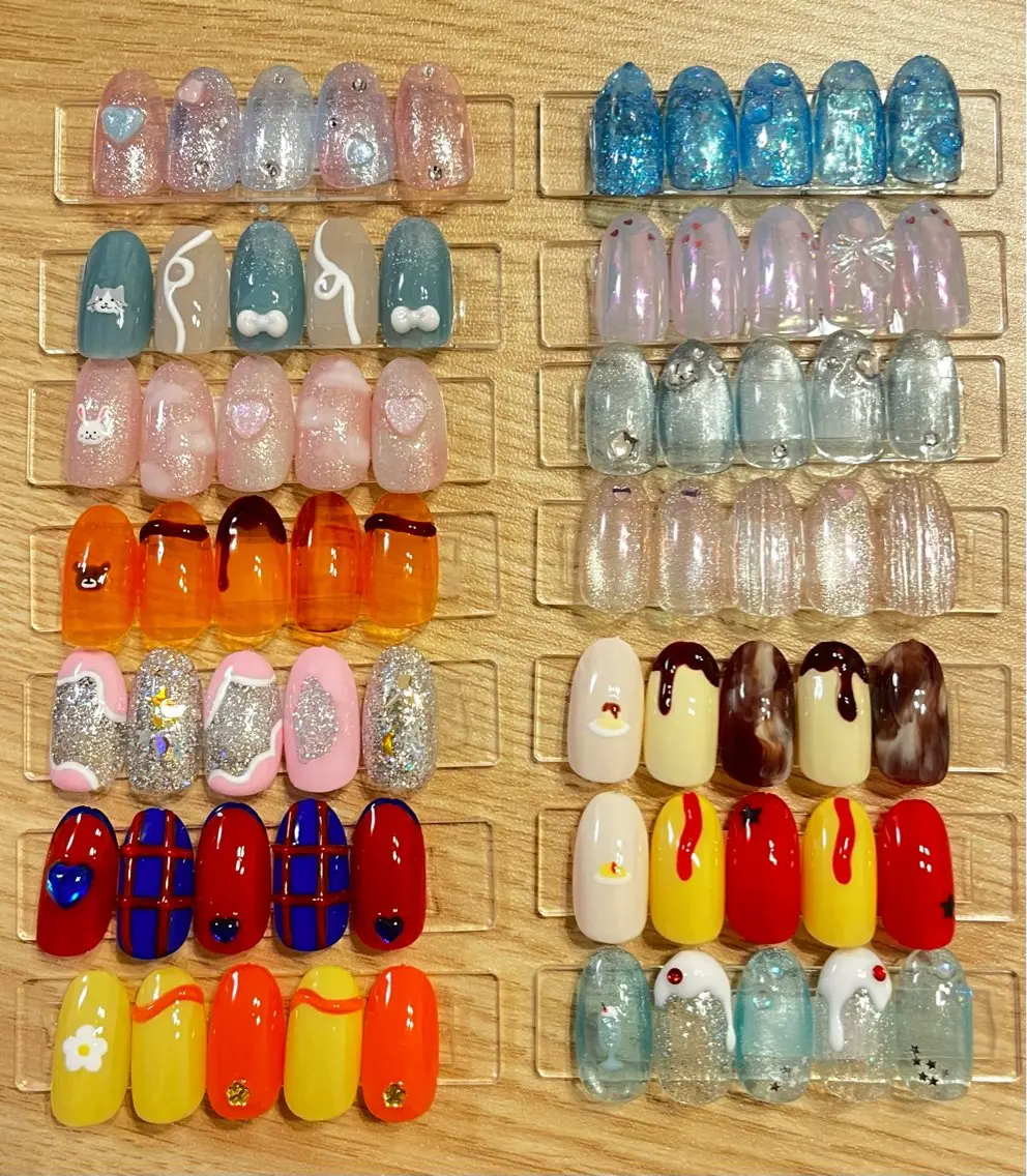 ショートネイルのみ【オフ無しorワンカラーオフ】ハンド定額POPデザイン/2本アート/¥7,500→¥4,500の写真