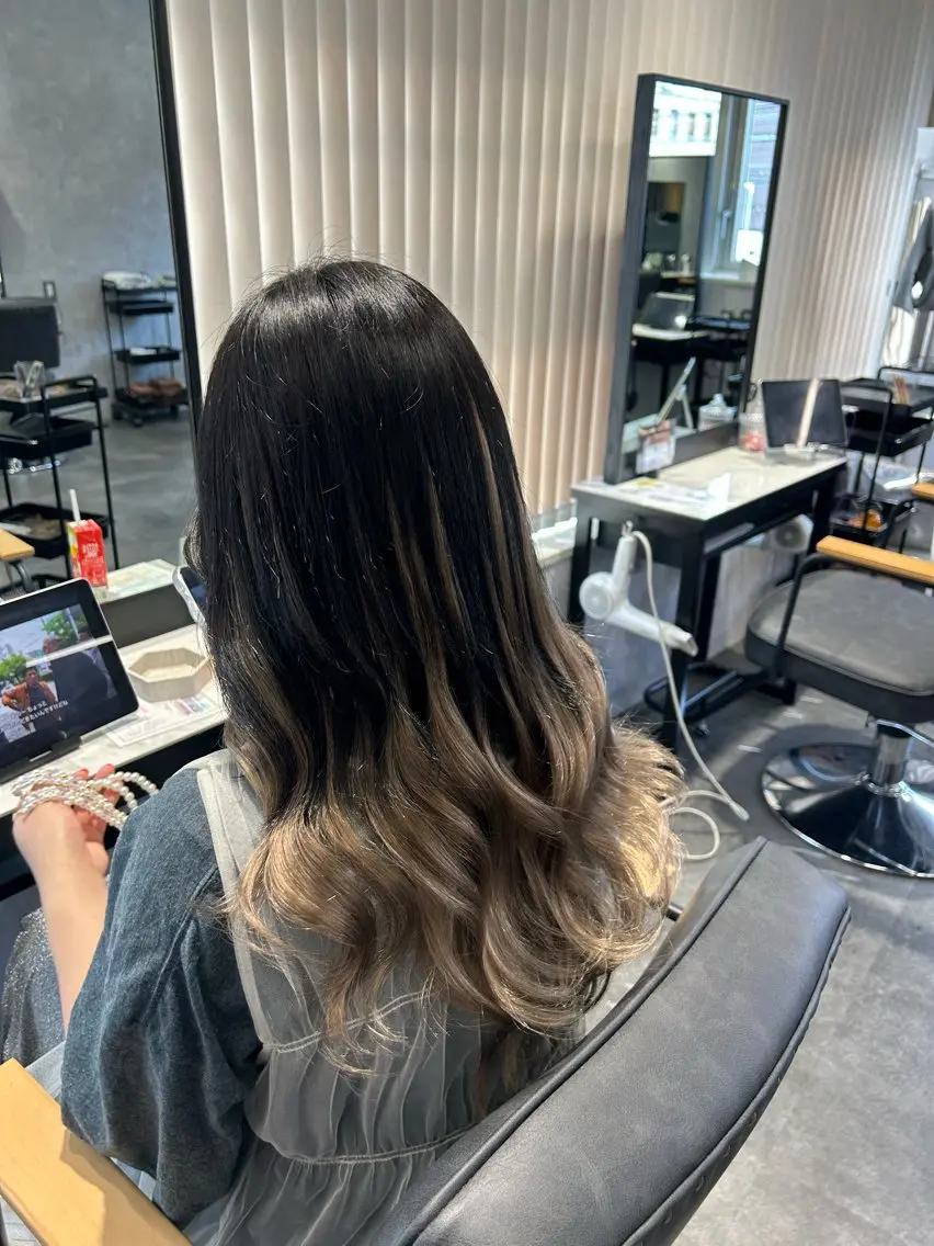 ロング エクステ プルエクステ/インナ ーカラー🦊はるなのヘアスタイル