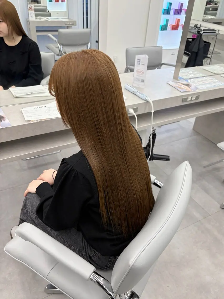 ロング カラー カット ヘアカラー 🍀透明感ナチュラル カラー🍀じゅんのヘアスタイル