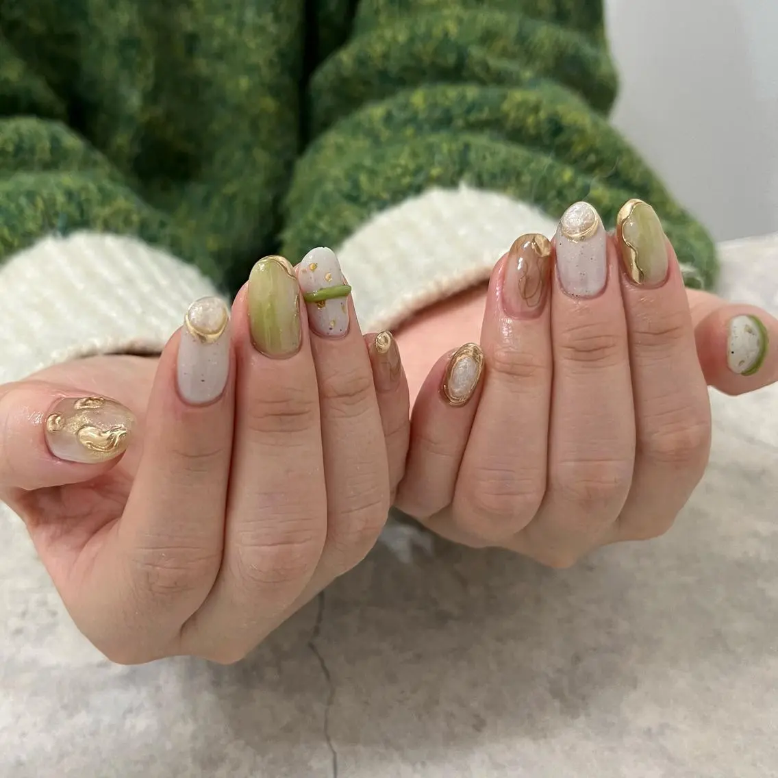 ネイル ニュアンスネイル ハンドネイル vegh. nail/阿波座のネイルデザイン