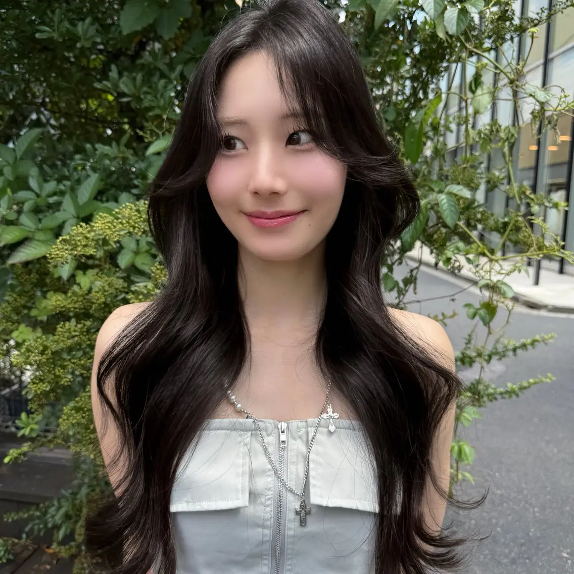 ロング カット ヘアカラー トリートメント ♡韓国/レイヤー カット/Ayana♡のヘアスタイル