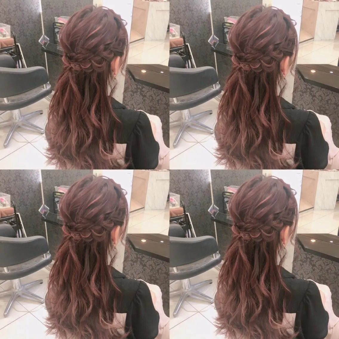 ロング ヘアアレンジ ハーフアップ ヘアセット 🌷MAYU 🌷のヘアスタイル