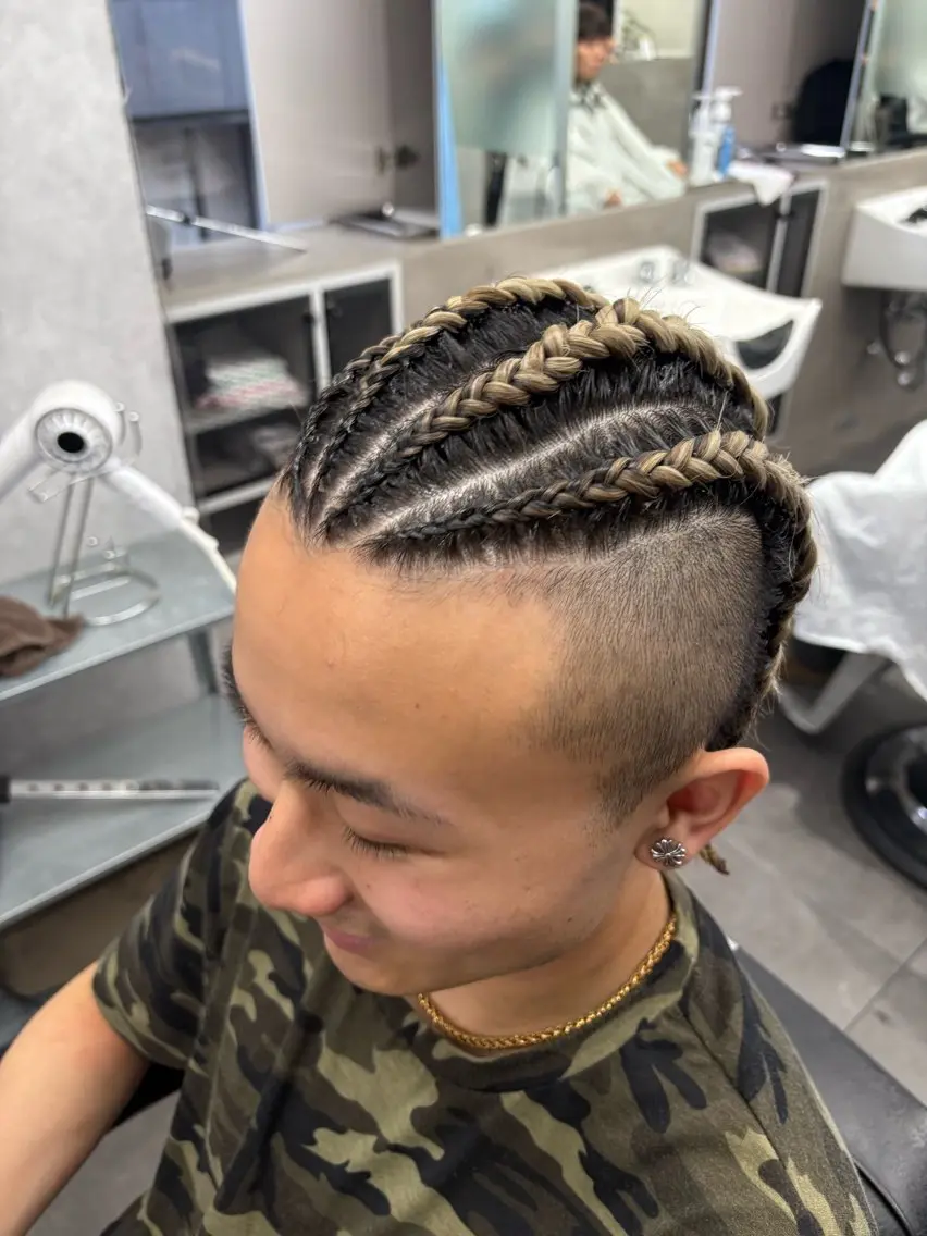 メンズ エクステ ヘアセット 本間 颯太のヘアスタイル
