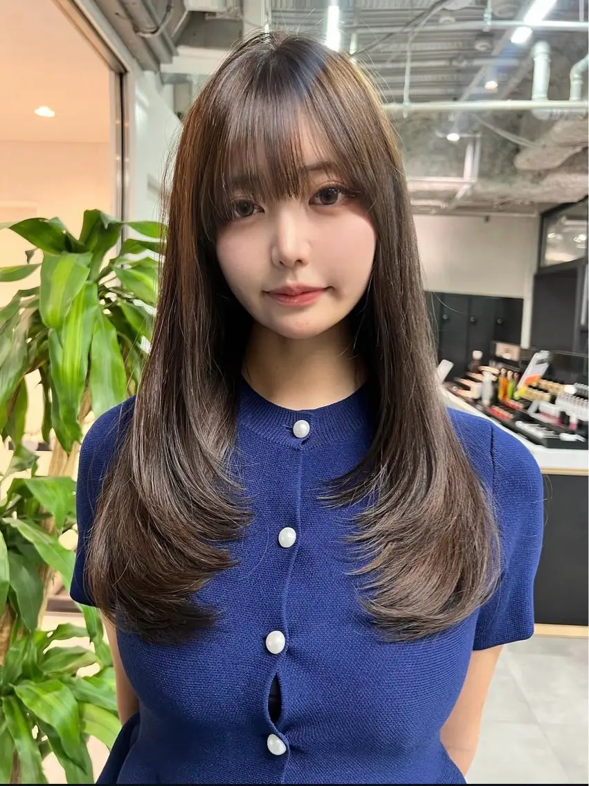 ロング ボブ レイヤーカット レイヤーカット特化 シオンのヘアスタイル