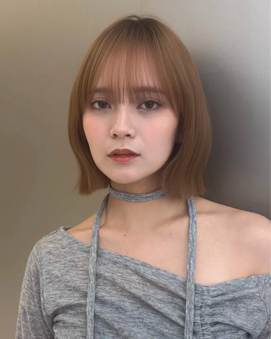 ショート ボブ カット トリートメント あやか/横浜/ ボブ/透明感カラーのヘアスタイル