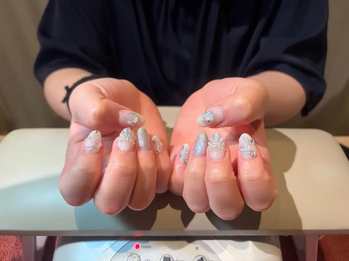 ネイル ハンドネイル ネイルサヴォイ本厚木 ⭐️鶴田のネイルデザイン