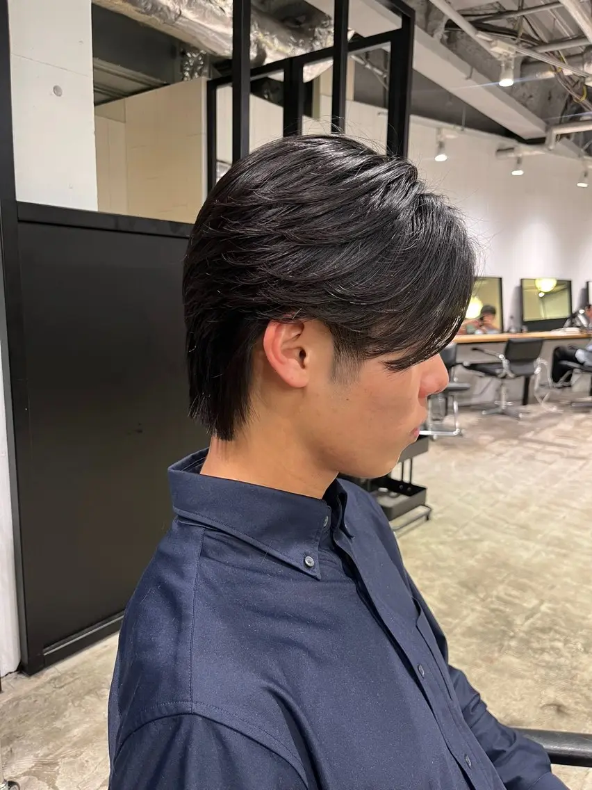 【センターパート限定‼️】🫧メンズカット➕ニュアンスパーマ🫧パーマで毎日のスタイリングを楽にしませんか✨の写真
