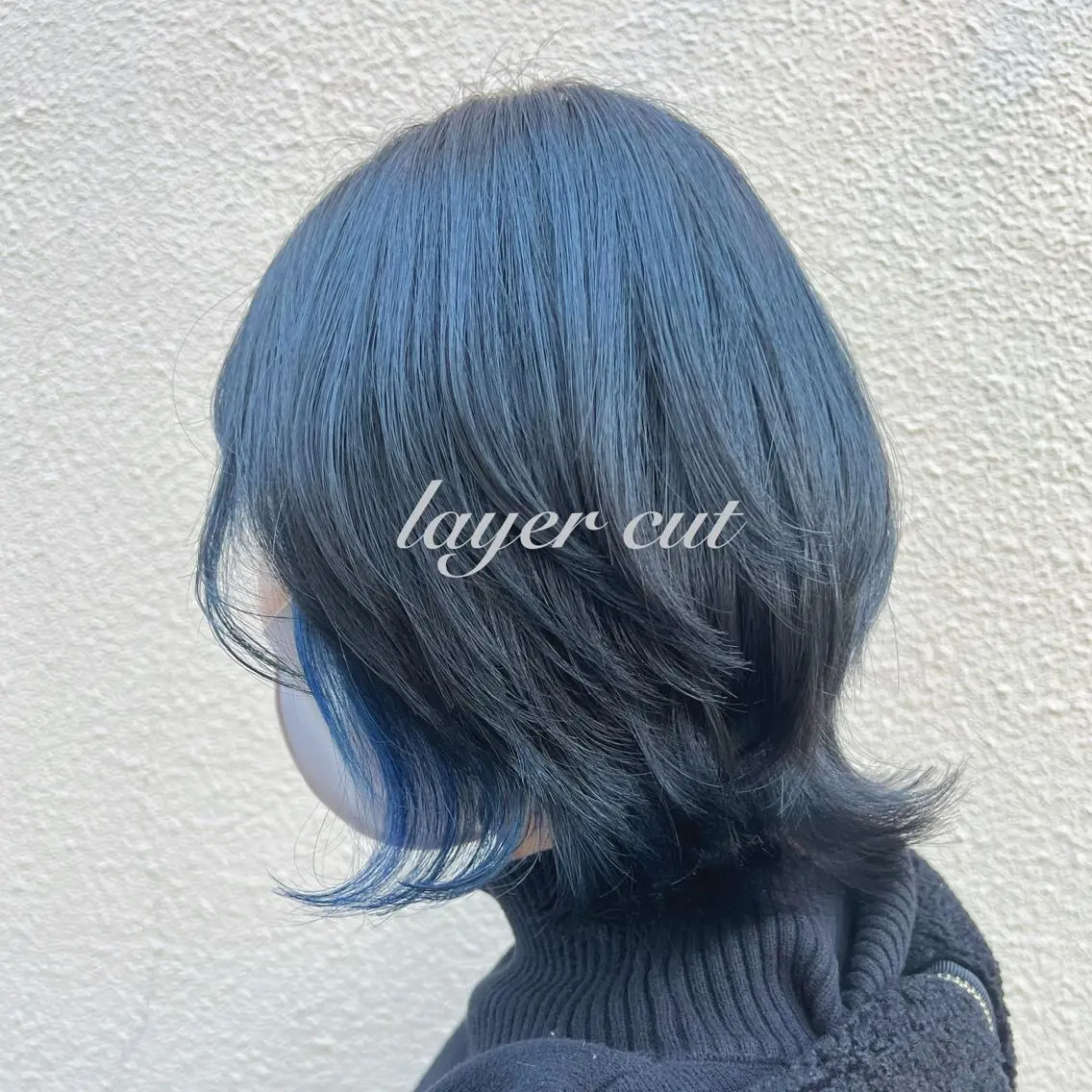 セミロング ウルフカット しま ななこのヘアスタイル