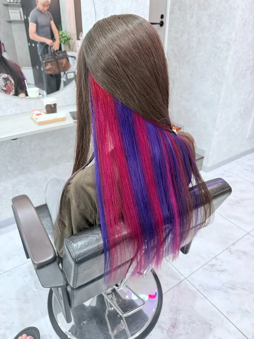 ロング カラー 🌺ハイトーン🌺 矢葺 なぎさ🌺🌺のヘアスタイル
