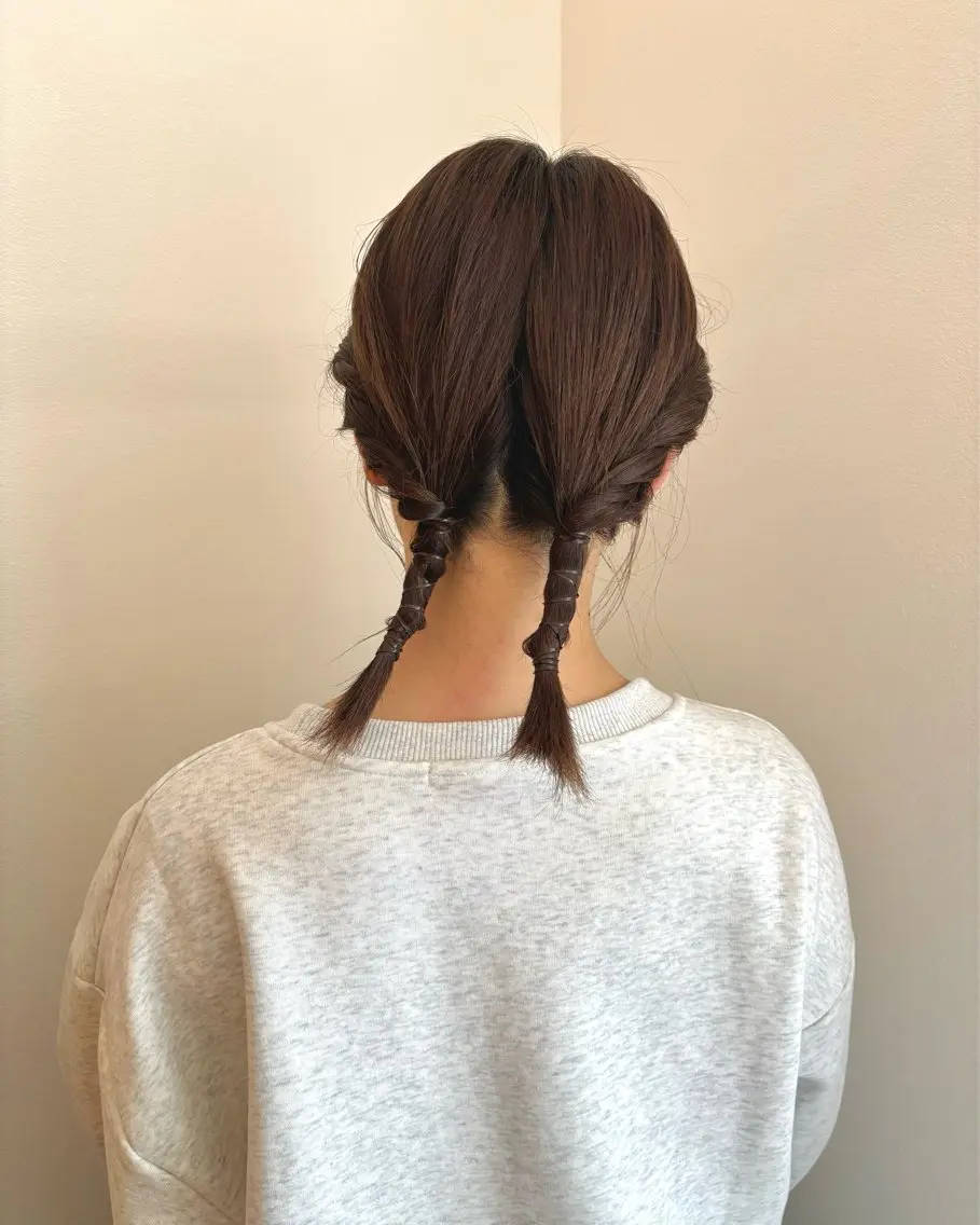 ミディアム カラー ヘアアレンジ パーマ/暖色/ボブ イワタテ🇰🇷のヘアスタイル