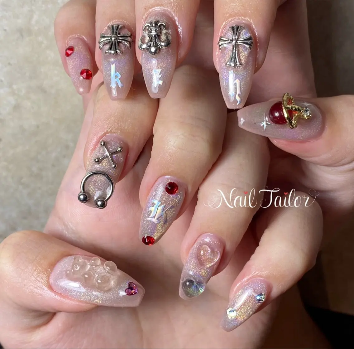 ネイル ラメ(グリッター) マグネットネイル ワンカラーネイル ハンドネイル NailTailor ネイルテイラーのネイルデザイン