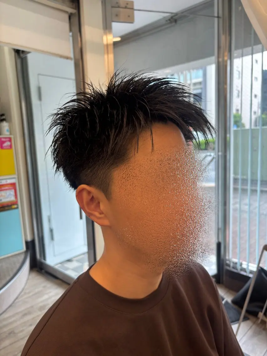 メンズ カット ヘアカラー ボブ🫧透明感カラー 💎Sayakaのヘアスタイル
