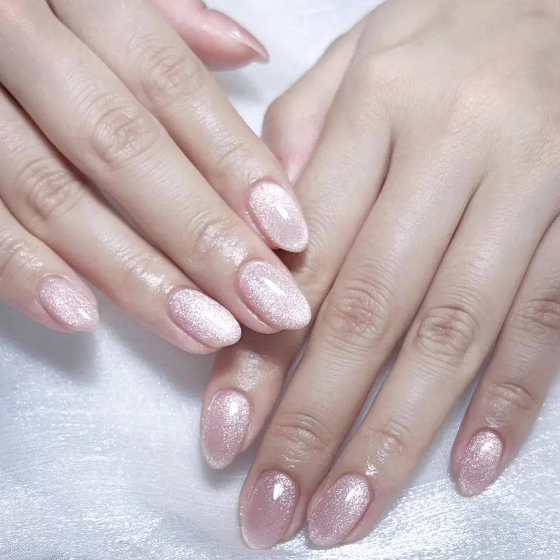 メンズ ネイル メンズ韓国風 アートネイル オーロラネイル ガーリー キラキラネイル ハンドネイル Nail salon 木にいるのネイルデザイン