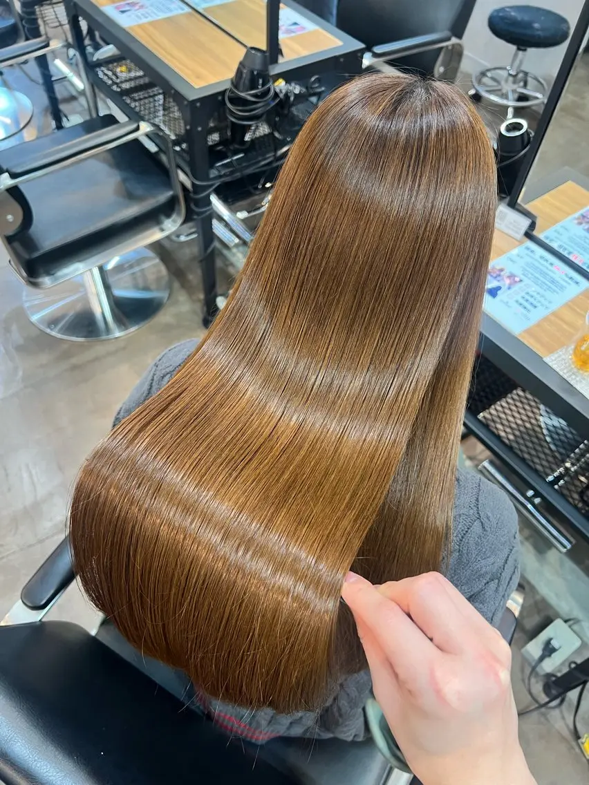 セミロング 髪質改善 トリートメント ヘアカラー トリートメント 表参道/透明感カラー /髪質改善/駿太のヘアスタイル