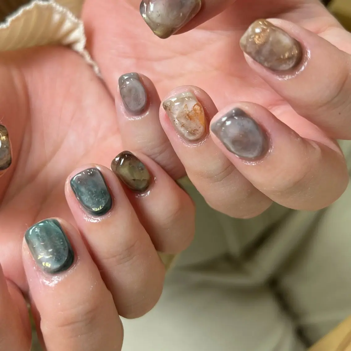 ネイル ハンドネイル nuás nailのネイルデザイン