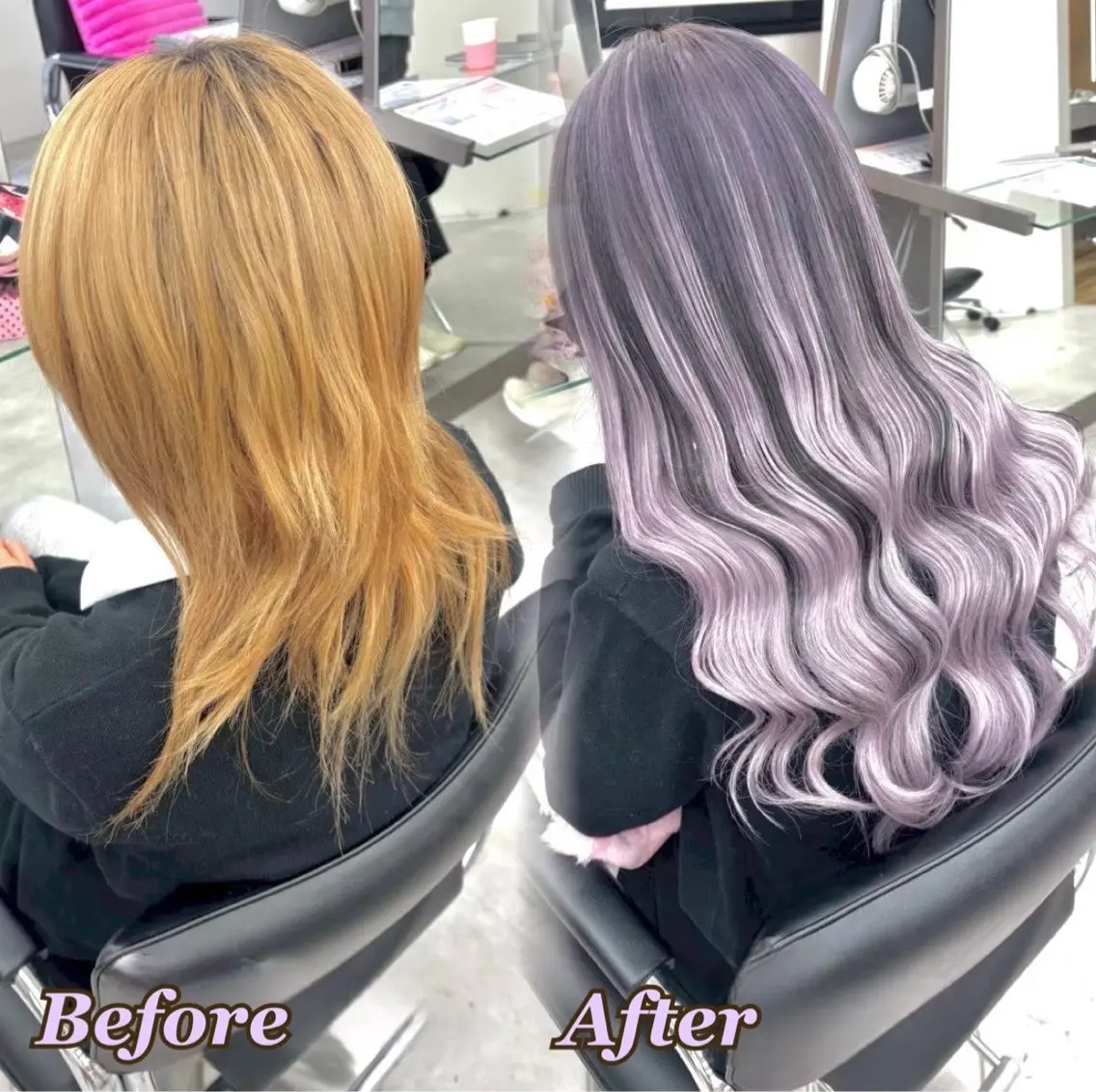 ヘアカラー エクステ ヘアメ🎀推しカラー 🥣横浜/しほ🧸のヘアスタイル