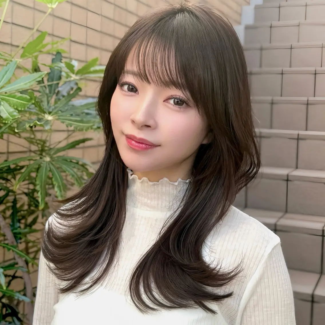 【🫧美髪クーポン🫧】似合わせレイヤーカット+「天使の艶カラー」+ 1 step トリートメントの写真