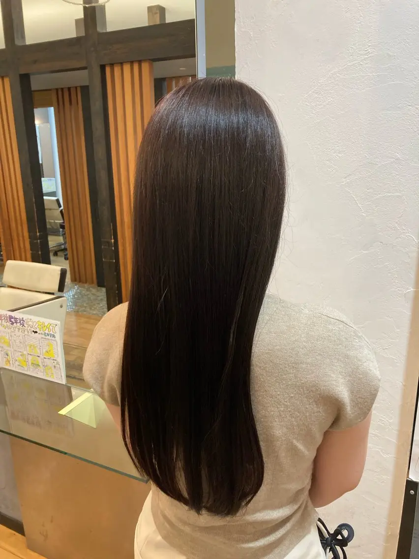 ロング カラー ブラウンカラー 透明感カラー トリートメント ヘアカラー 中川 空海のヘアスタイル
