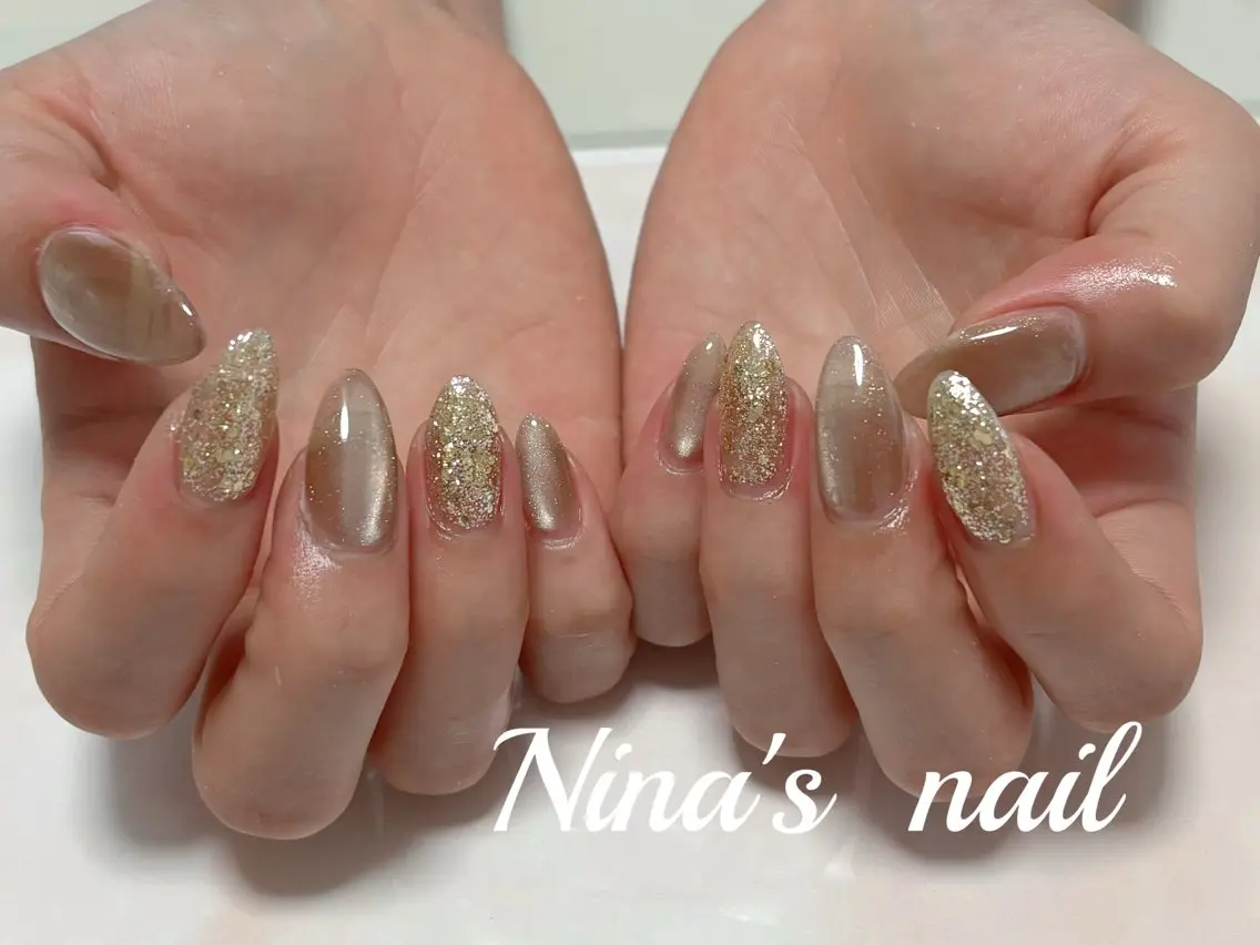 ネイル マグネットネイル ハンドネイル Nina's nailのネイルデザイン