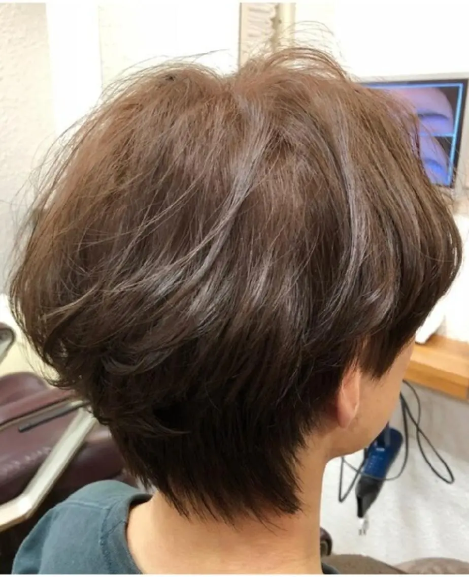 【性別不問】カット+ワンカラー(肩程の長さまでが対象⭕白髪染め⭕)の写真