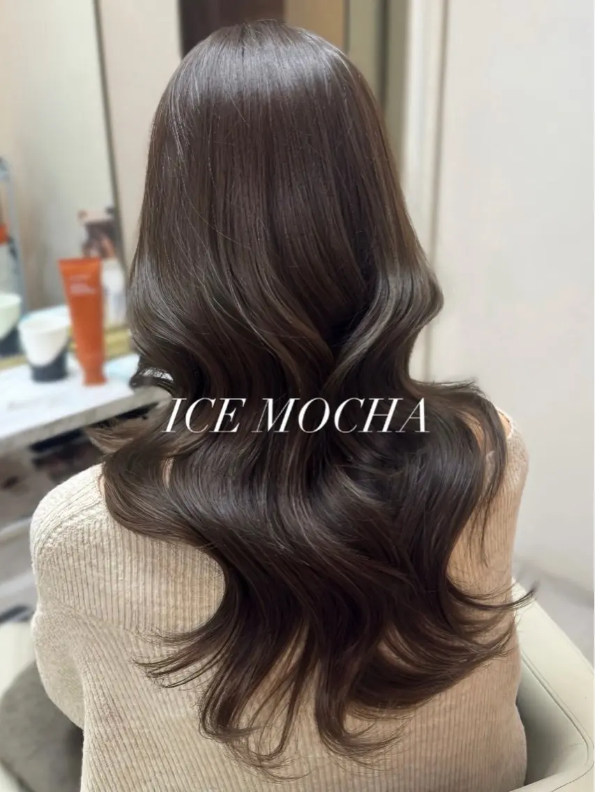 ロング カラー ヘアカラー トリートメント 🤍 韓国ヘア / INORI 🤍のヘアスタイル