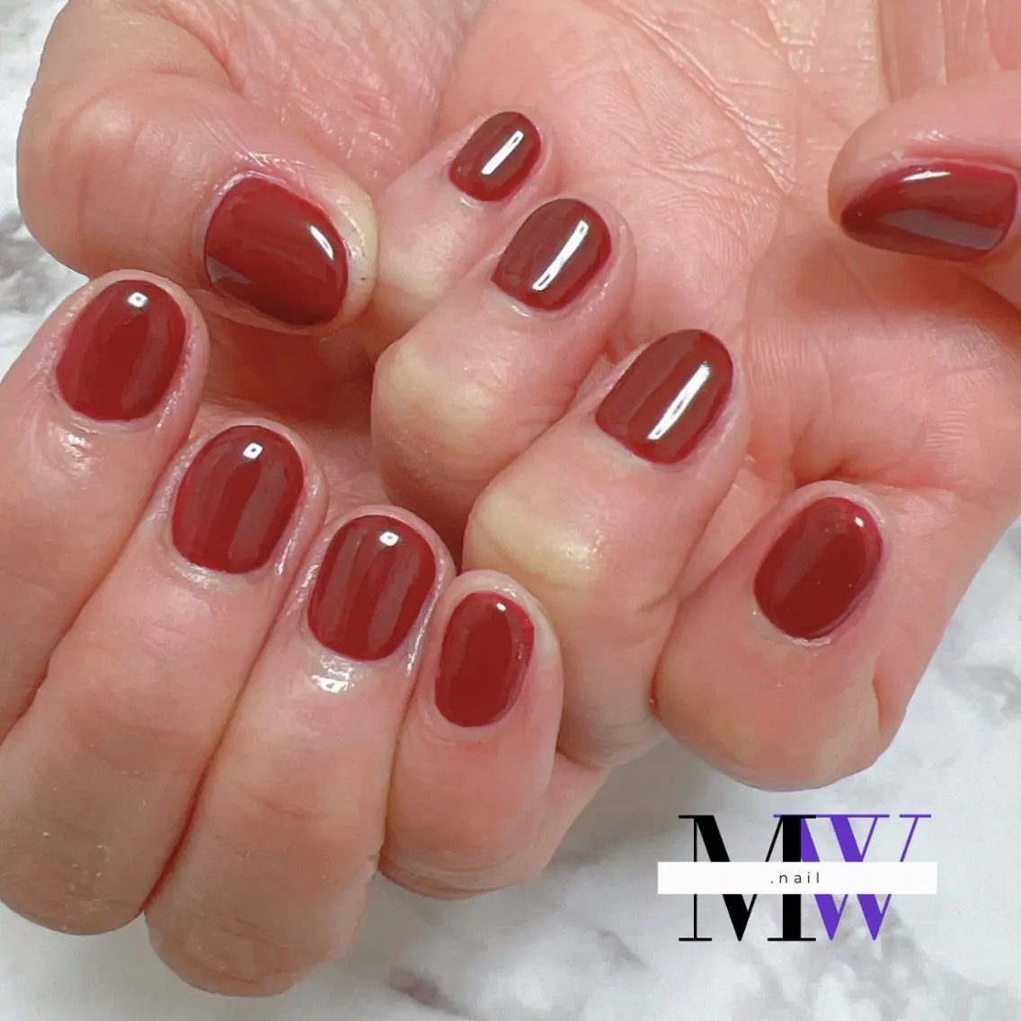 ネイル ワンカラーネイル ハンドネイル MW .nailのネイルデザイン