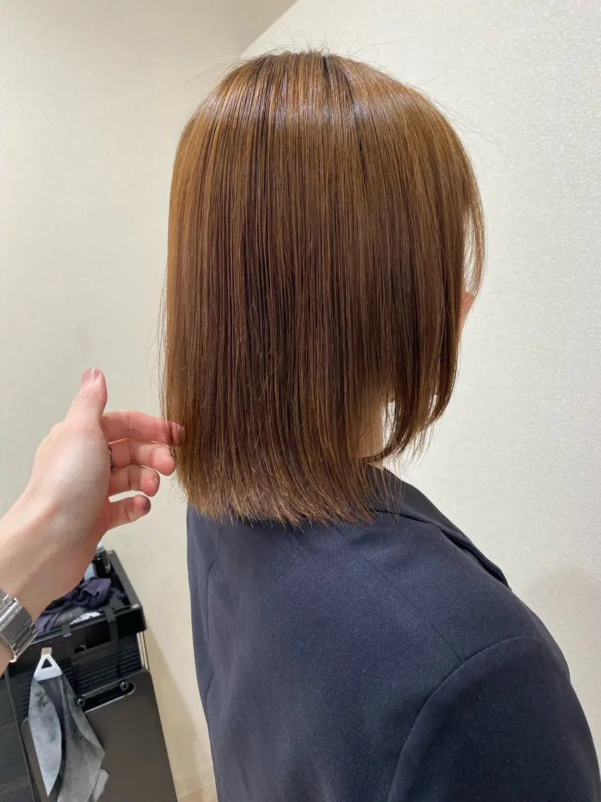 ミディアム カラー カット 縮毛矯正 トリートメント 🌿縮毛矯正/ 髪質改善🌿コバヤシのヘアスタイル