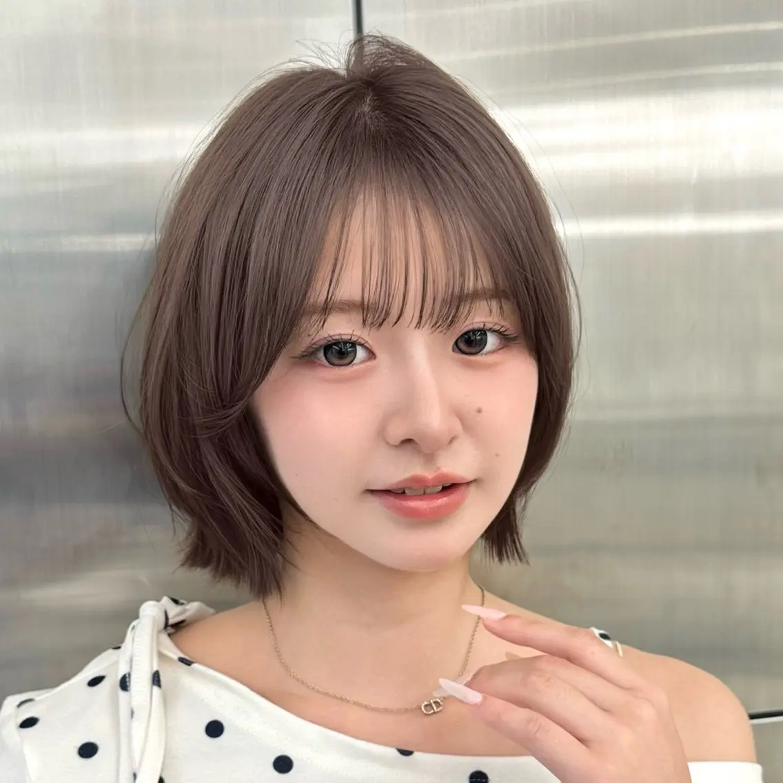 ミディアム カット ヘアカラー トリートメント 銀座美容師 末松知紘のヘアスタイル
