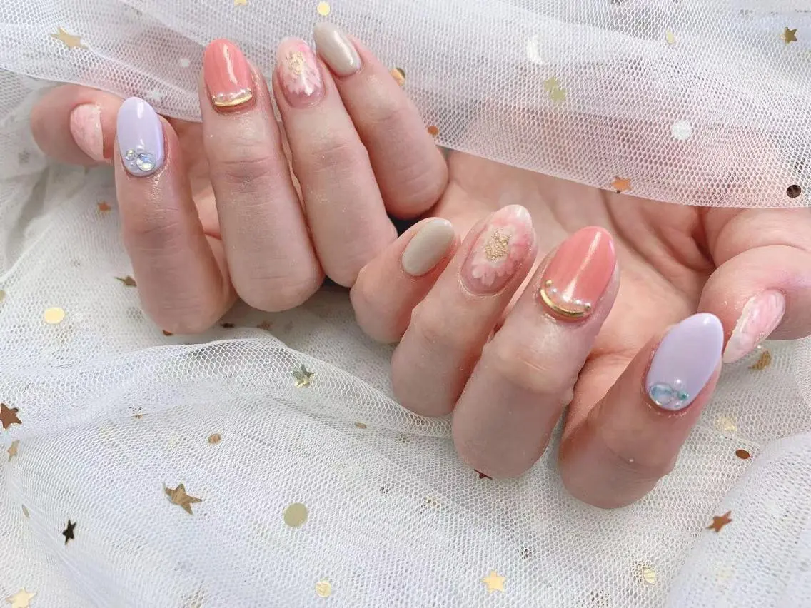 ネイル MiKi Nai池袋 長さだし得意のネイルデザイン