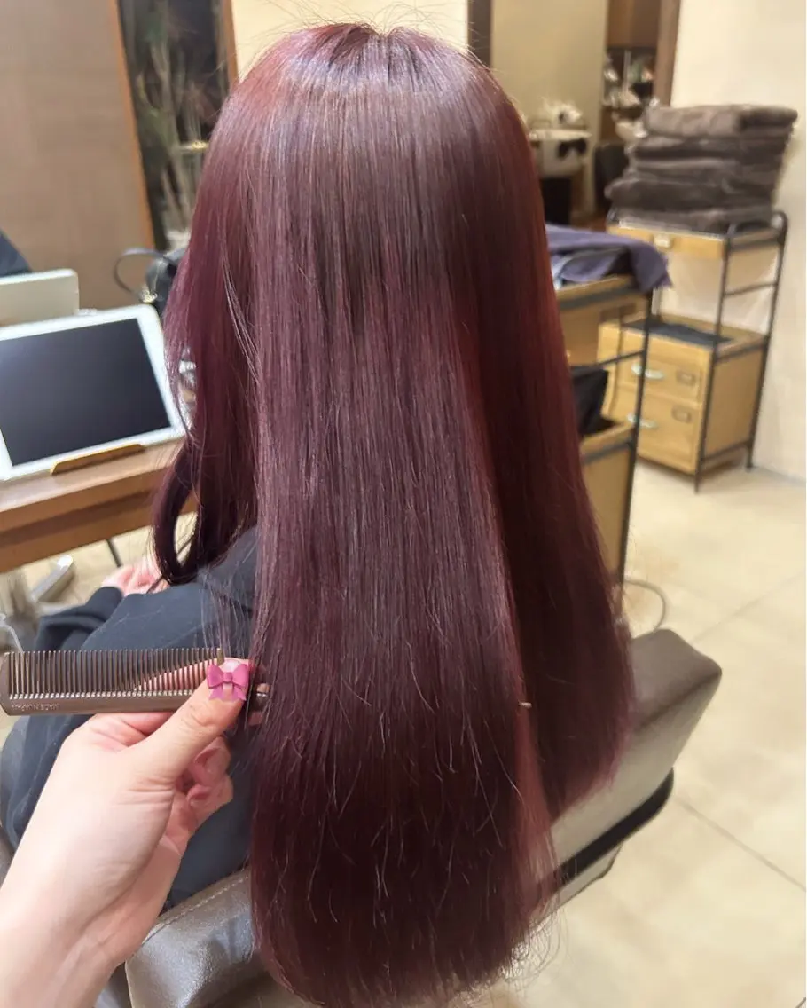セミロング カラー カノエ宇部厚南店 /つむぎのヘアスタイル