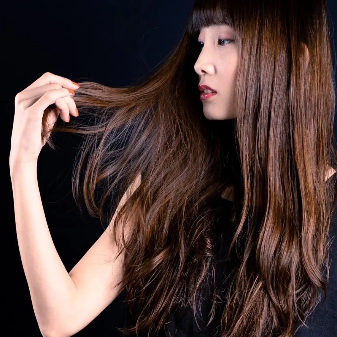ロング カラー パーマ 松尾 泰伸のヘアスタイル
