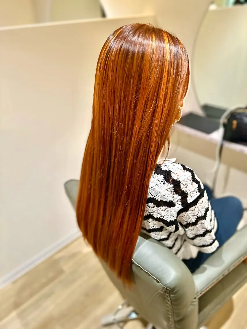 ロング カラー 西安 優香のヘアスタイル