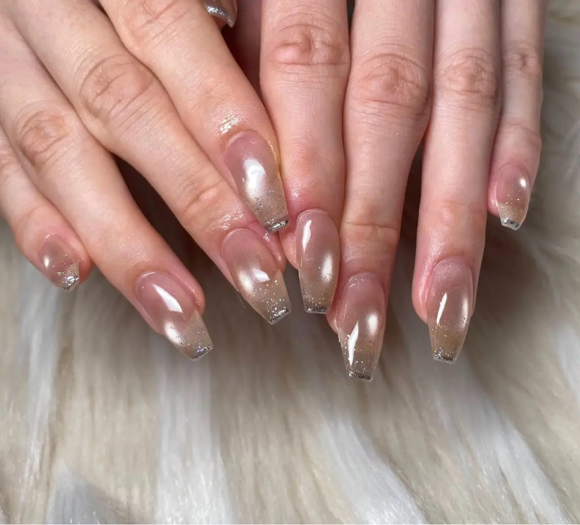 ネイル フラッシュネイル フラワーネイル ジェルネイル グラデーション 韓国ネイル ハンドネイル Nail&eye Belire 新宿のネイルデザイン