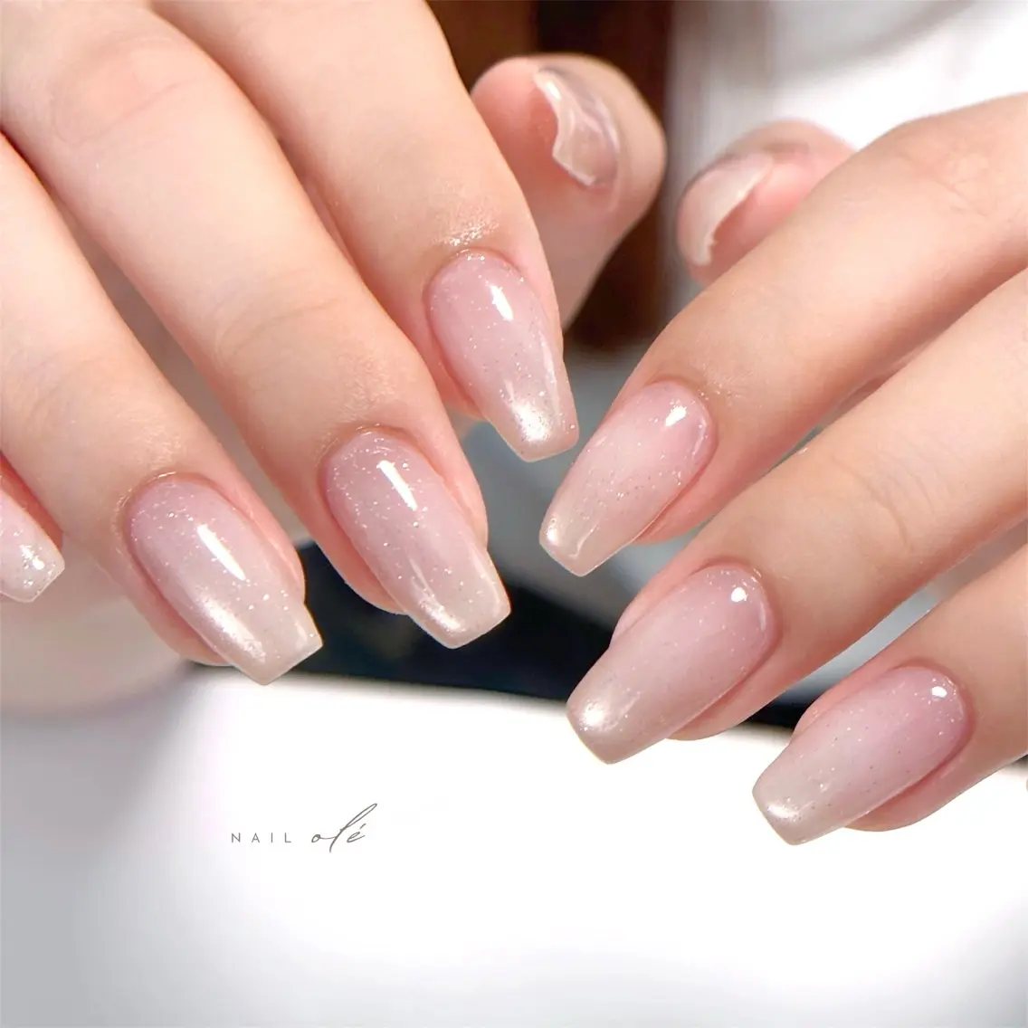ネイル フラッシュネイル フラッシュマグ マグネットネイル オフィスネイル シンプルネイル ハンドネイル NAIL oleのネイルデザイン