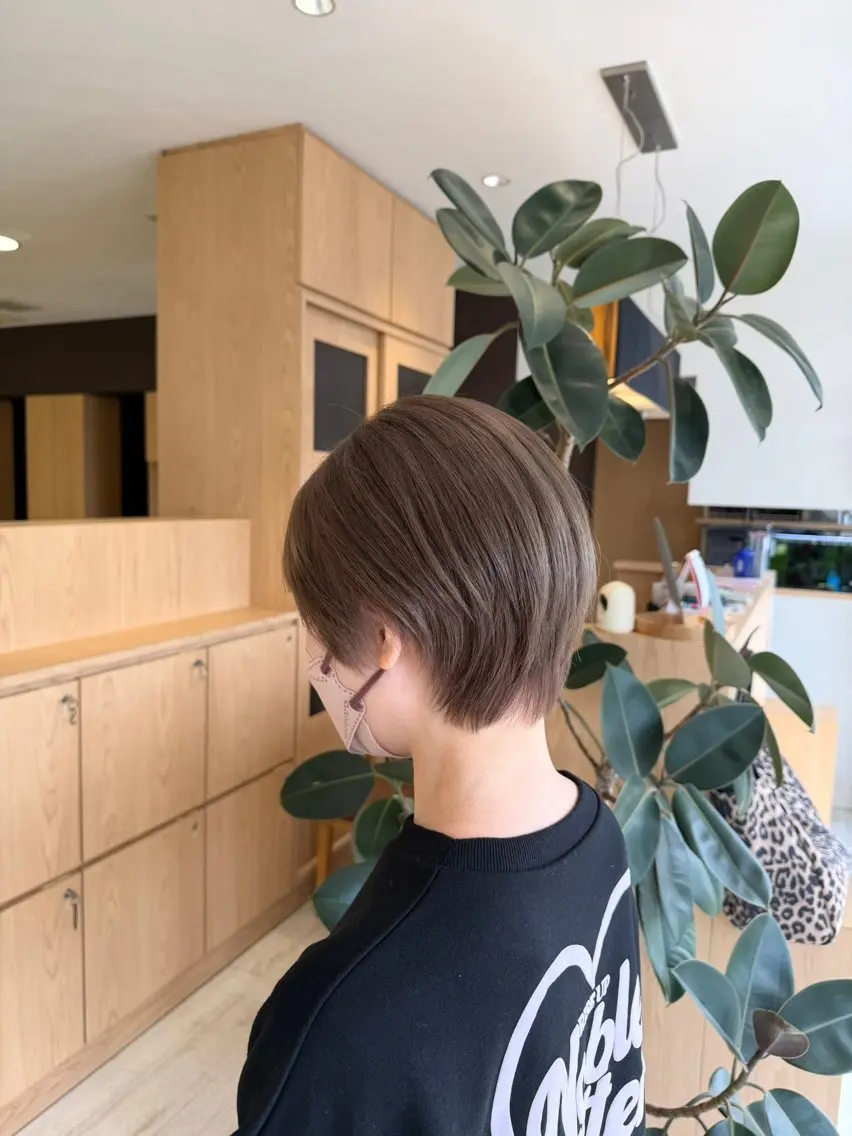 ショート ショートヘア 能松 玲奈のヘアスタイル