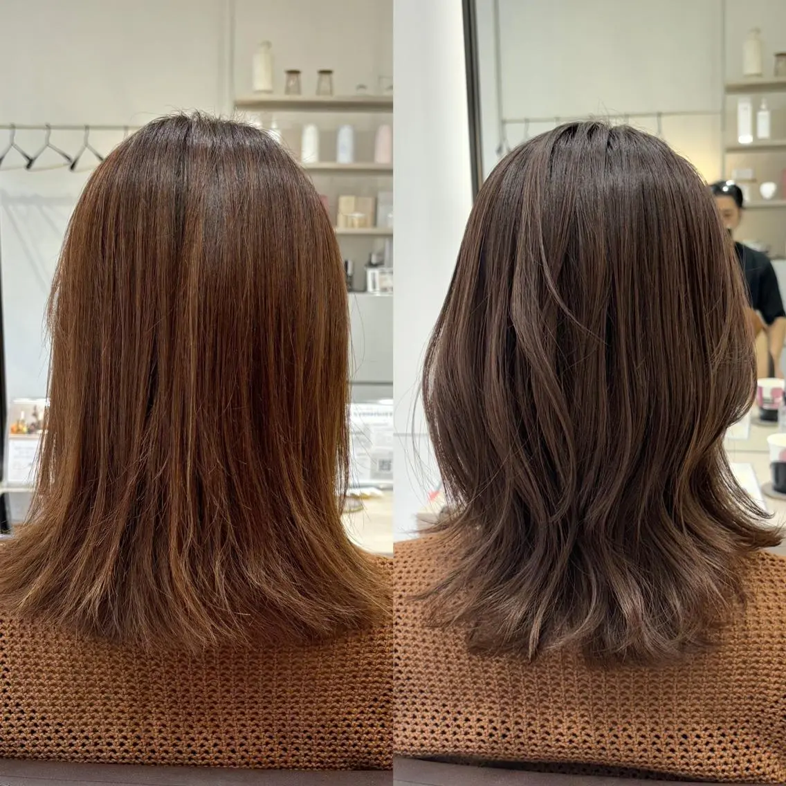 セミロング EIGHT plum TOKIOリミテッドのヘアスタイル