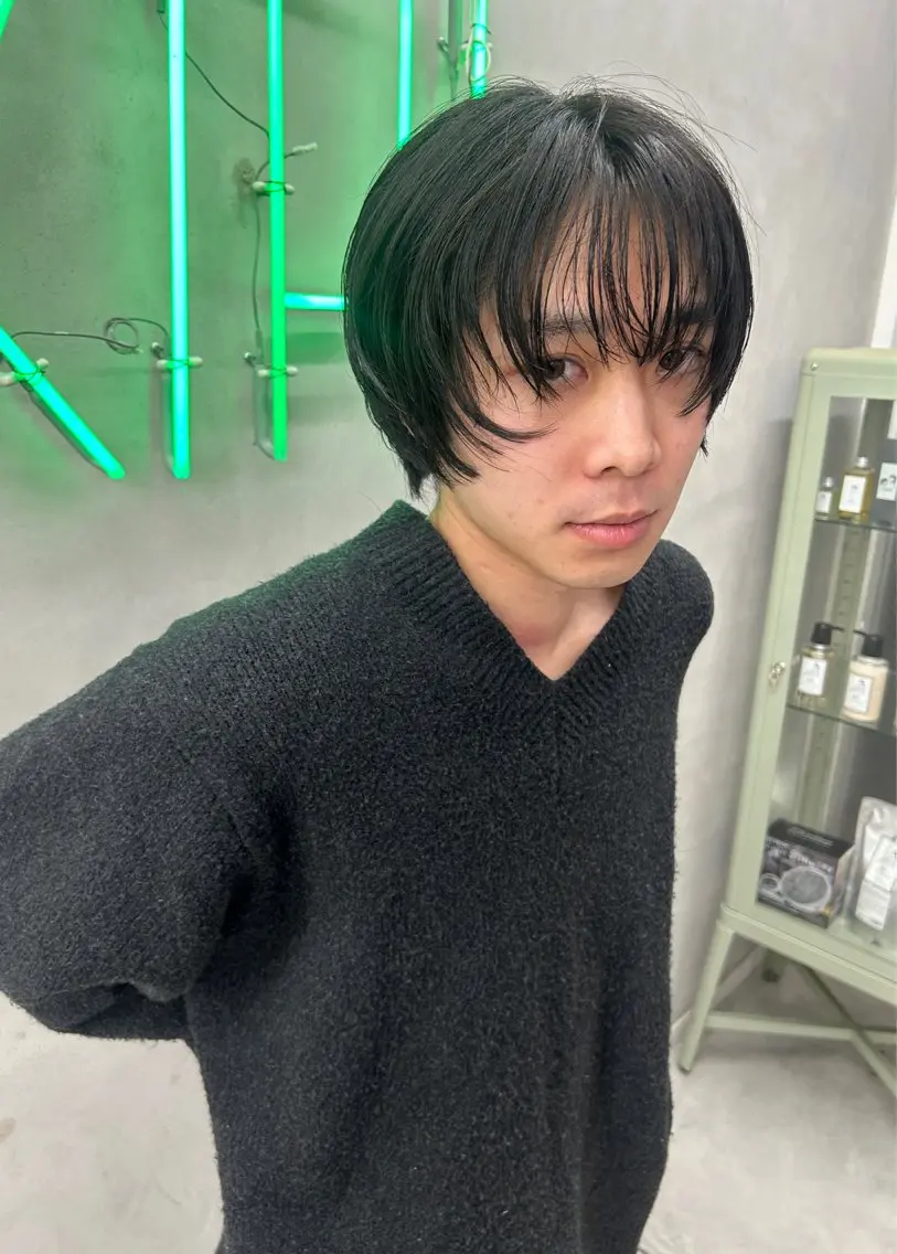 ショート メンズ 伸ばしかけ 中津 /kipi アカネのヘアスタイル