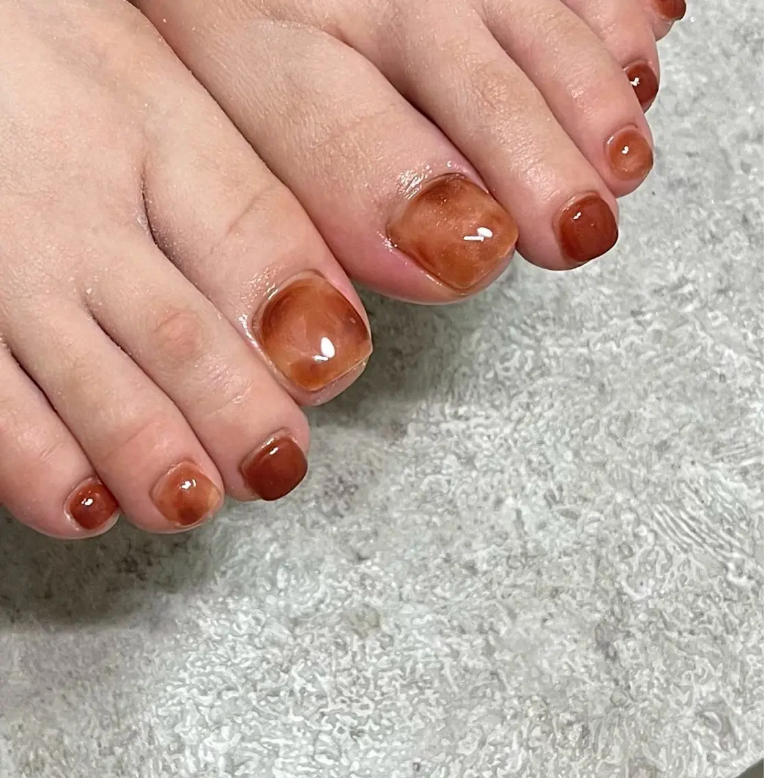 オフケア込💅🏻フット⭐︎持ち込みアート✨🎨の写真