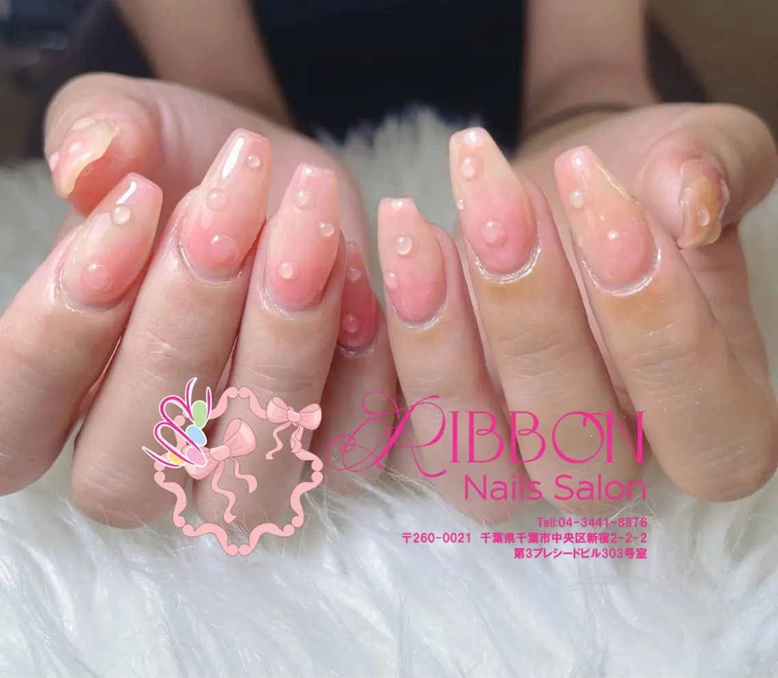 ネイル フットネイル フレンチネイル ジェルネイル マグネットネイル 持ち込み ハンドネイル Ribbonnail salonのネイルデザイン