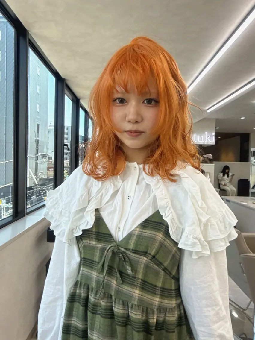 ミディアム カラー 店長 小池アキトのヘアスタイル