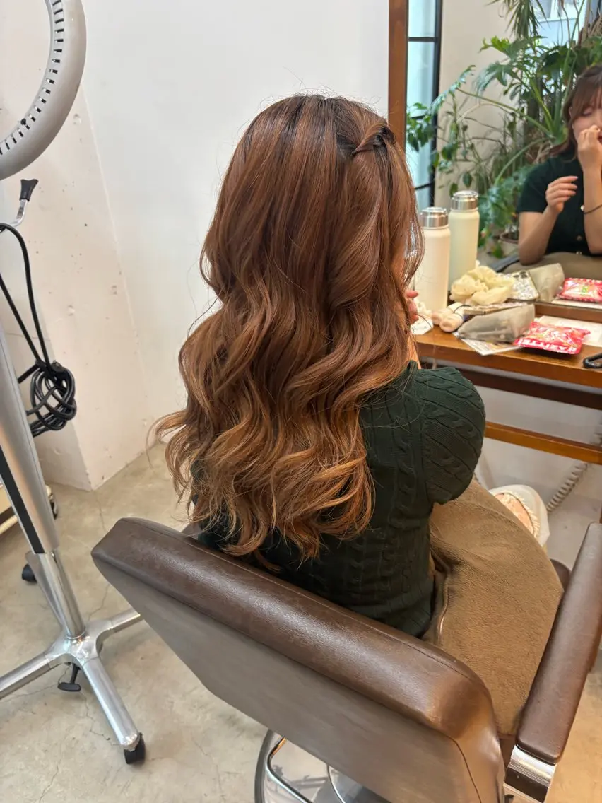 ロング ヘアアレンジ ヘアセット みぞぐち じゅりのヘアスタイル
