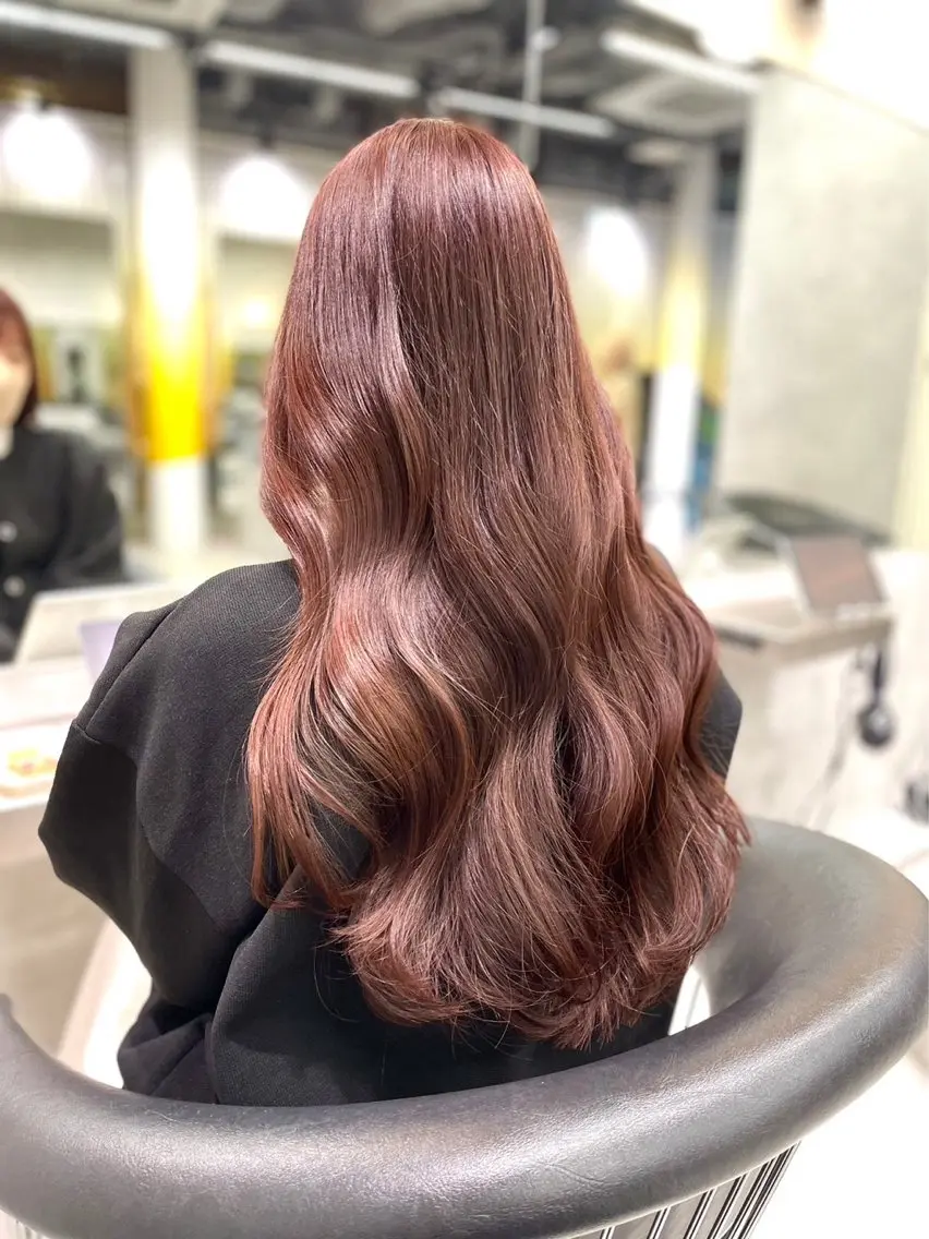ロング パーマ 【レイヤーカット】 関根【コテ巻パーマ】のヘアスタイル