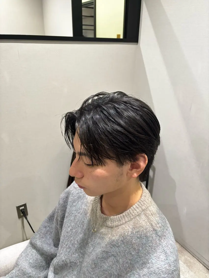 メンズ センターパート カット 平日モデル価格あり メンズ人気/水橋柊太のヘアスタイル
