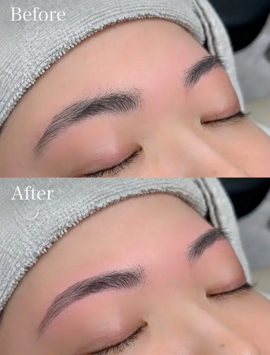 アイブロウ ワックス脱毛 眉カット Eye Salon HELIA 十三店のマツエク・マツパデザイン