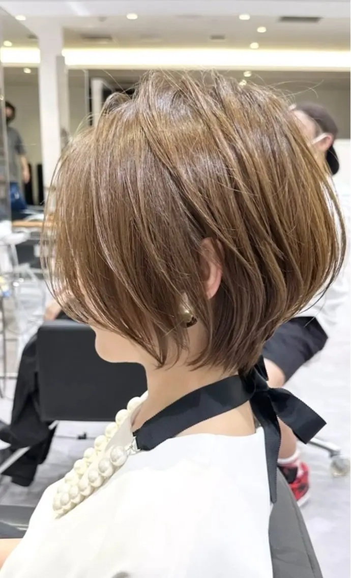 ショート・ショートボブカット+カラー付き(カットメイン)⚠️写真の添付⚠️をお願いいたしますの写真