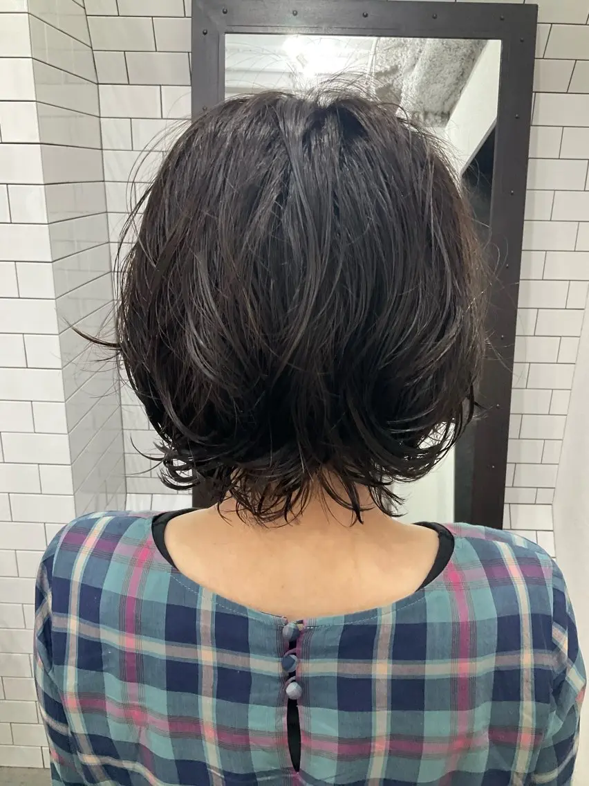 ショート ボブ 外ハネヘア 中区/legare 🌈山村/髪質改善のヘアスタイル