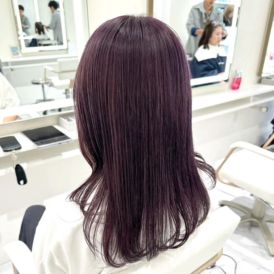 ロング カラー ヘアカラー ParveMix🍀 藤原愛未のヘアスタイル