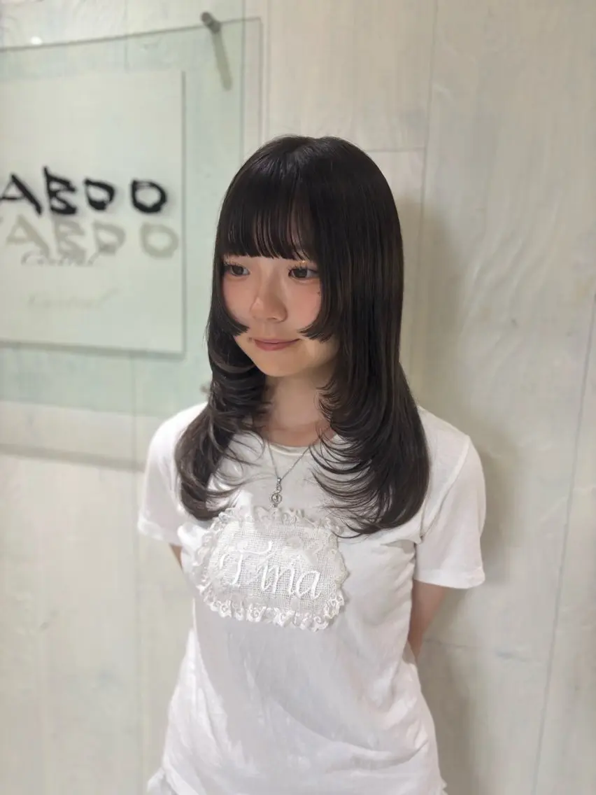 ロング カット トリートメント yui🥀/ボブ /ブリーチなしカラーのヘアスタイル